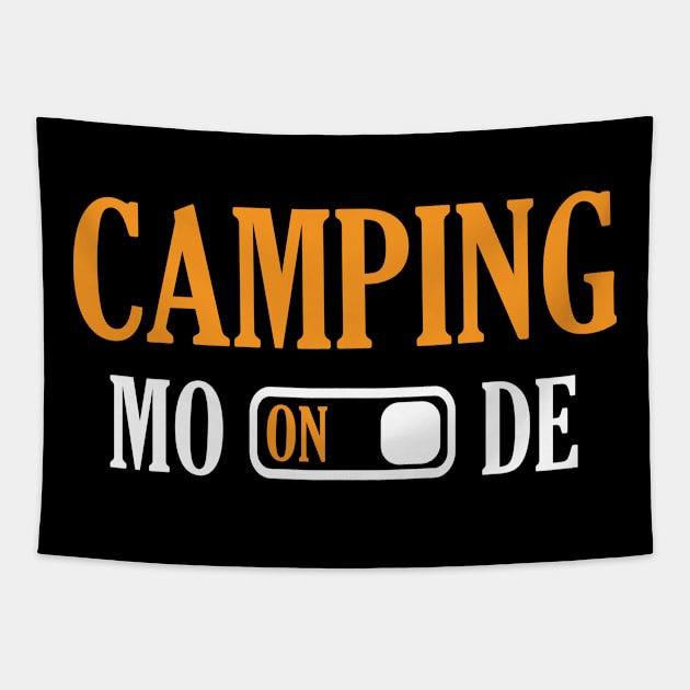 Camping Mode On Tapestry by Usea Studio