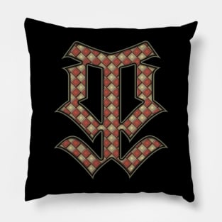 Gothic Checkerboard Symbol Pillow