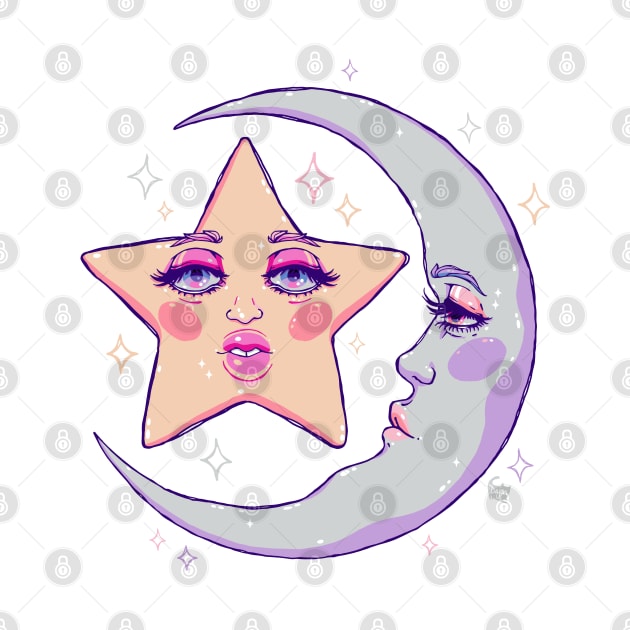 Miss Moon and Stars by DajonAcevedo