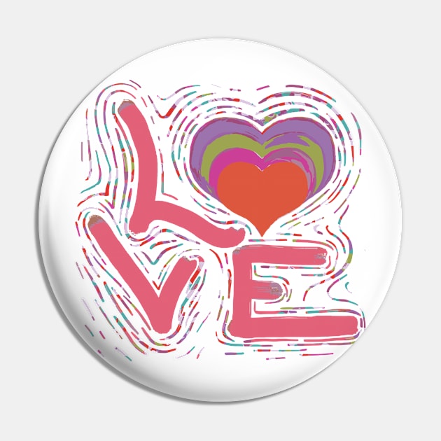 Pride Bi Love Bisexual T-Shirt Heart Lgbtq Pin by Luca loves Lili
