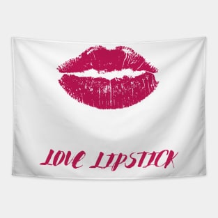 Love lipstick drippy hoodies dripping design Tapestry