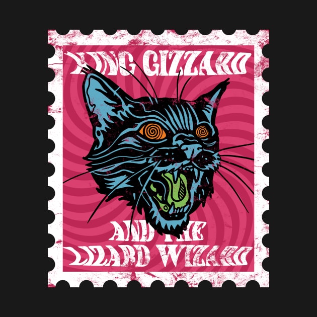 King Gizzard Lizard Wizard Psychedelic Cat by Moderate Rock