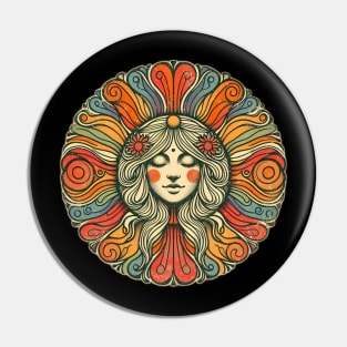 hippie psychedelic spiritual mandala Pin