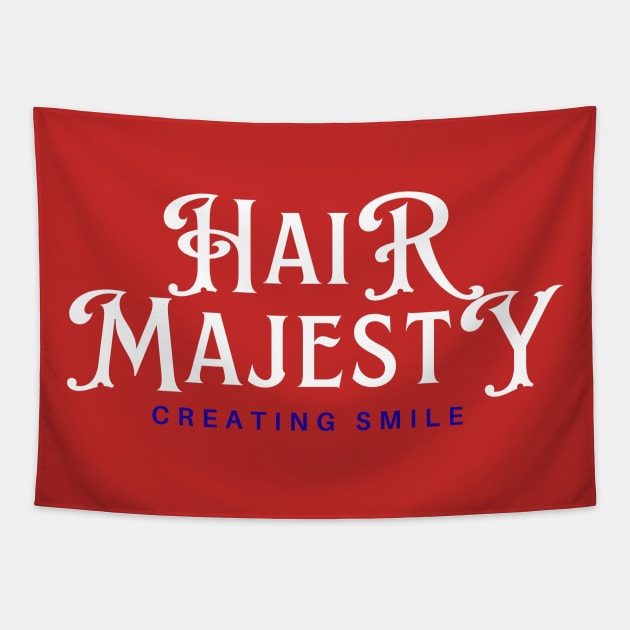 Hair majesty creating smile Tapestry by a2nartworld