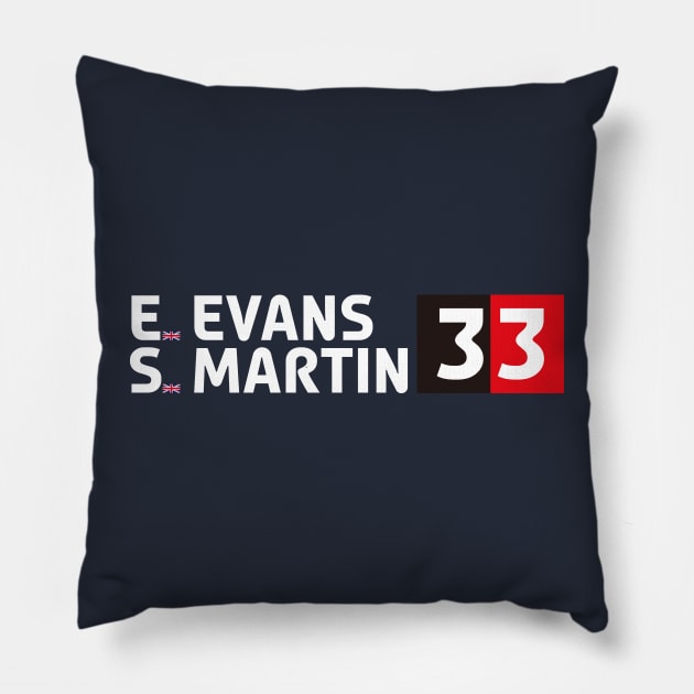 Elfyn Evans/Scott Martin Pillow by SteamboatJoe