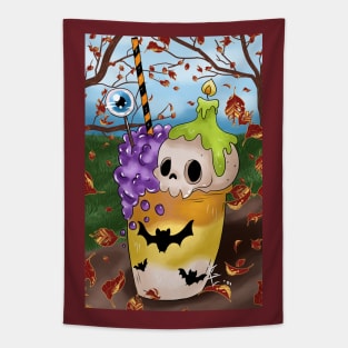 Spooky Witchy Halloween Tapestry