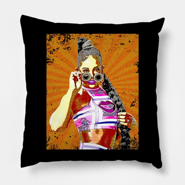 Bianca // Retro Comics Style Pillow by Kolovos Comic