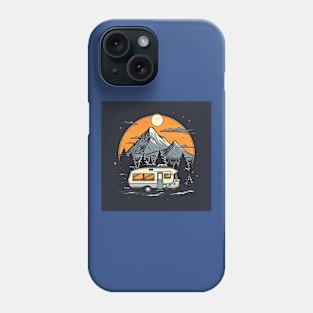 Van Life Glamping Digital Nomad Phone Case