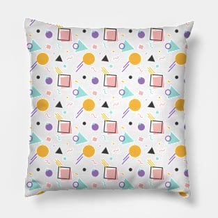 90s Retro Memphis Pattern Pillow