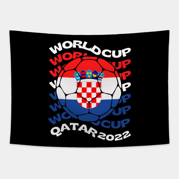 Croatia World Cup Tapestry by footballomatic