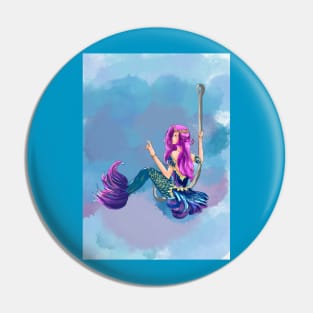 Mermaid on a hook Pin