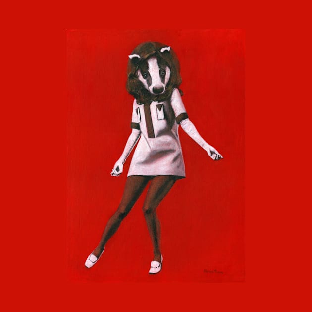 Badger 1960s Mod Girl by mictomart