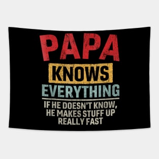 Papa Knows Everything Tapestry