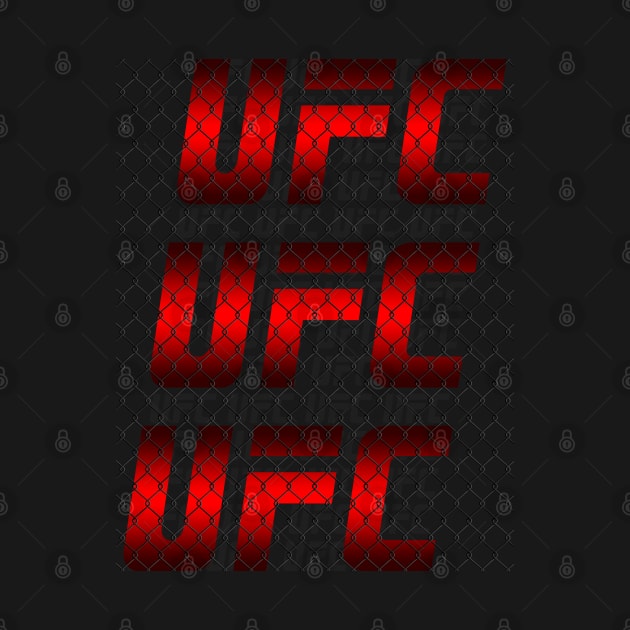 ufc LOGO fence RED by Abrek Art