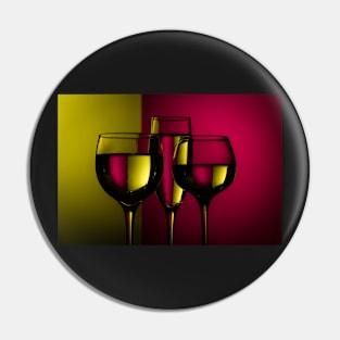 Wine Glass 4 Pin