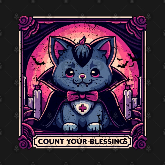 Neko vampire Count your blessings by TomFrontierArt