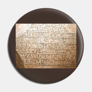 Egyptian Hieroglyphs Pin