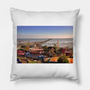 Adventure Island Southend Pier Essex England Pillow