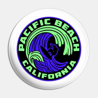 Pacific Beach California Surfing CA Surf Pin