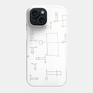 abstract line design Phone Case