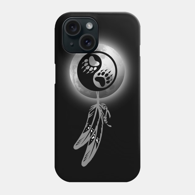 BEAR YIN YANG SHIELD Phone Case by GardenOfNightmares