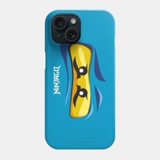 Ninjago Eyes BLUE Ninja JAY Fanmade FanArt T-Shirt Phone Case