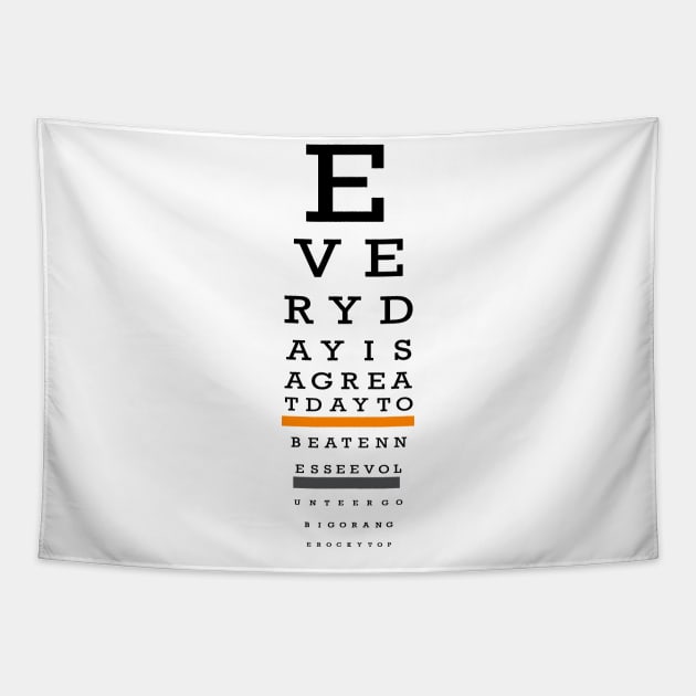 Vols Eye Chart Tapestry by BigOrangeShirtShop