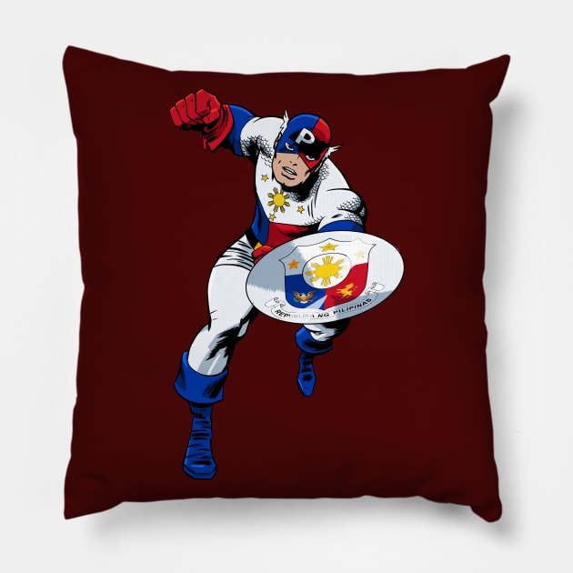 Captain Philippines Pillow by ThirteenthFloor