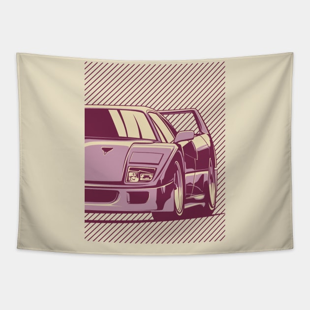 Ferrari F40 Tapestry by rizadeli