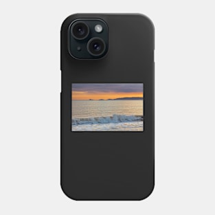 Mumbles Lighthouse across Swansea Bay, Wales Phone Case