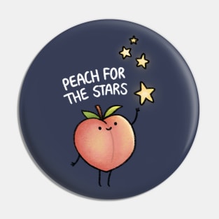 Peach for the Stars Pin