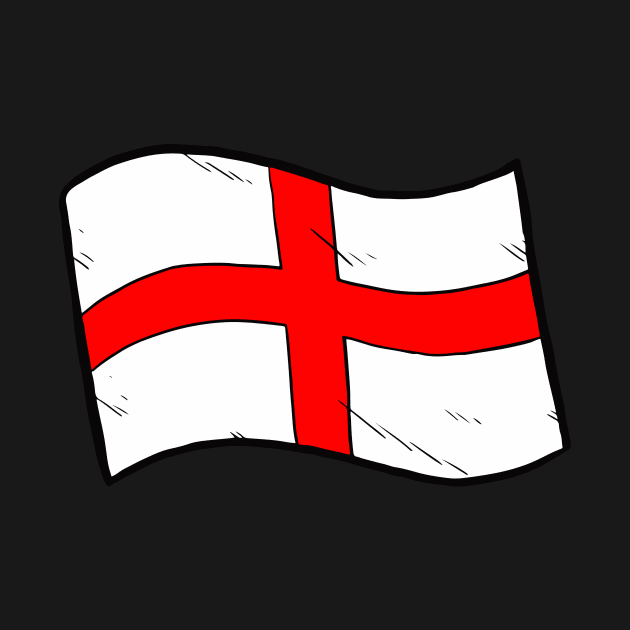 Flag of England by Baddest Shirt Co.