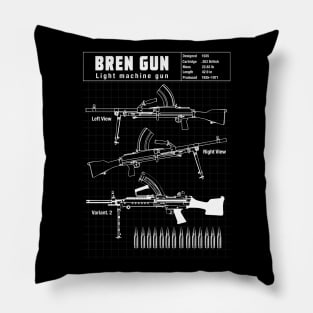 BRITISH BREN GUN Pillow