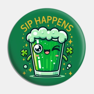 Lucky Brew Smile - St. Paddy's Day Beer Mug Pin