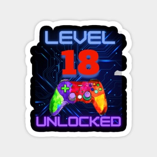 Level Unlocked Ultimate Gamer Graphic “3” Magnet