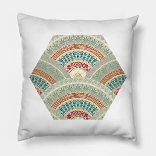 Pastel fan Greek patterns Pillow