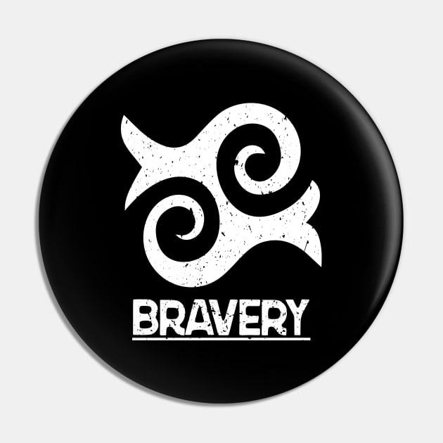 Sankofa African Adinkra Symbol "Bravery" Pin by Vanglorious Joy