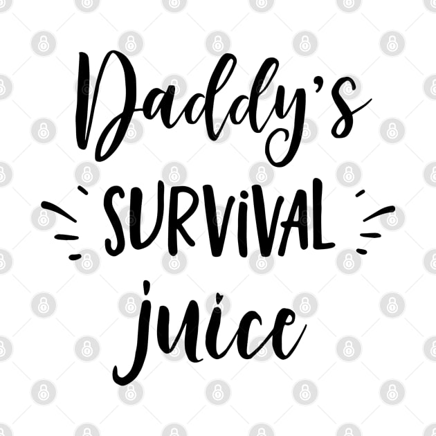 Typographic Series: Daddy's Survival Juice by Jarecrow 