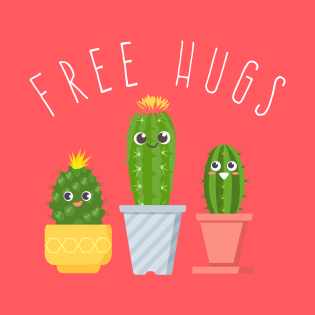 Free Hugs - Cactus design - Succulent by Plantitas