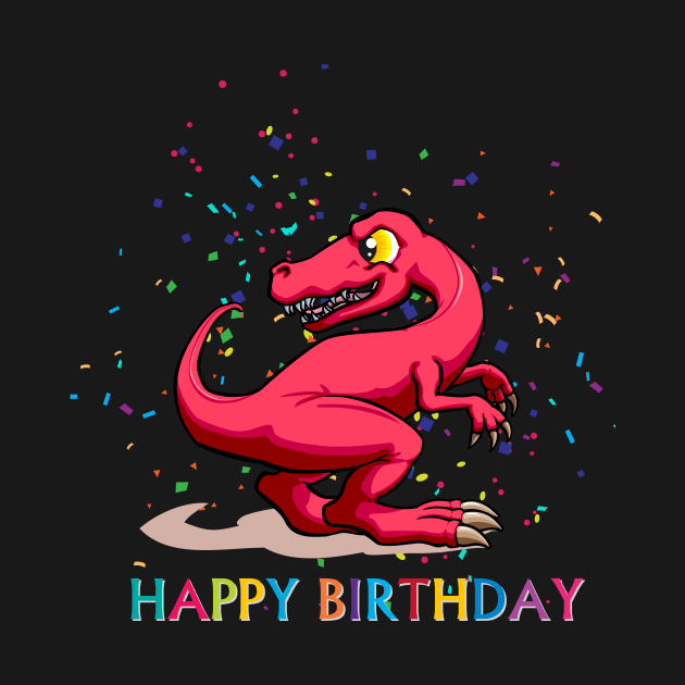 Dinosaur happy birthday by cypryanus