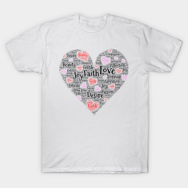 black word cloud heart with hearts original art heart on word