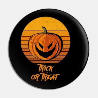 Halloween Trick or Treat Pumpkin Pin