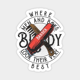 Fresh Cuts Only: The Barber’s Creed Magnet