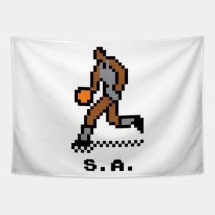 8-Bit Basketball - San Antonio Tapestry