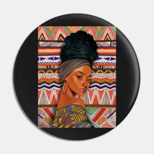 African Beauty Pin