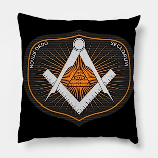 Freemason Masonic Member Square & Compass Pillow