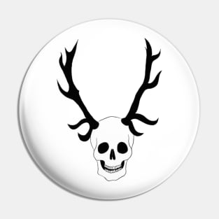 wendigo skull Pin