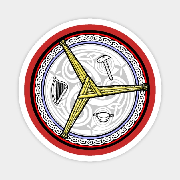 Brigid the Triple Goddess Magnet by IanCorrigan