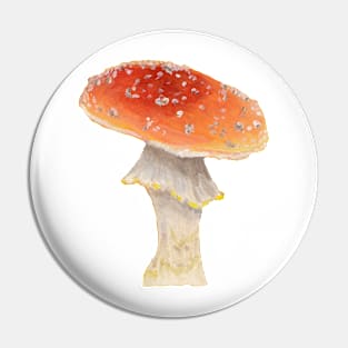 Amanita mushroom Pin