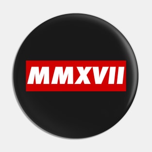 Class of MMXVII (2017) Pin